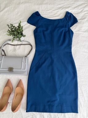 Diane Von Furstenberg Helen Royal Blue Dress